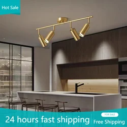 Modern Spotlight Ceiling Lights for Kitchen Island Clothes Shop Adjustable Led Lighting Decoration Lamp Rotate Chandeliers