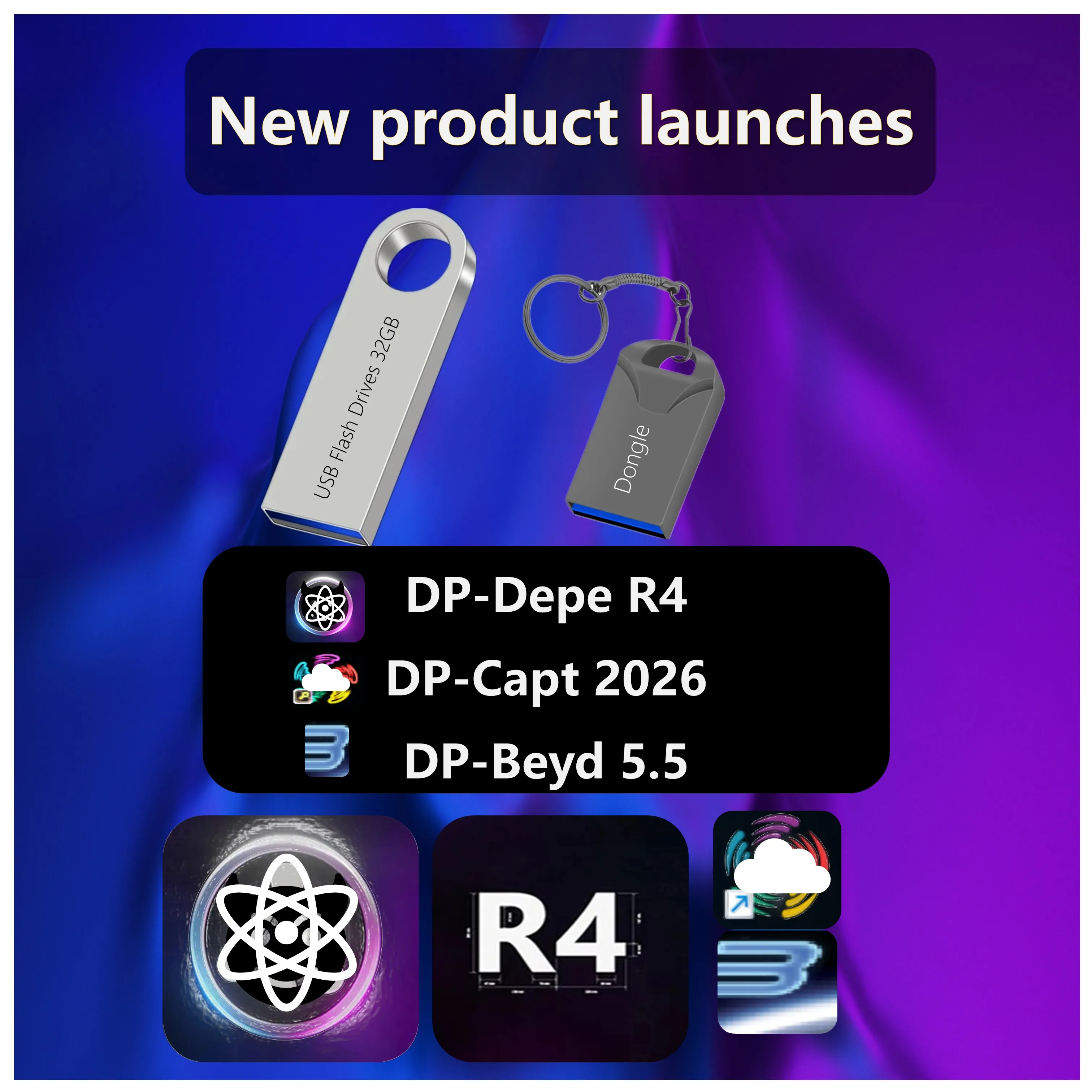 

DP-Depe R4 D4 complete module permanently valid DP-Capt 2026 dongle software USB drive 32GB