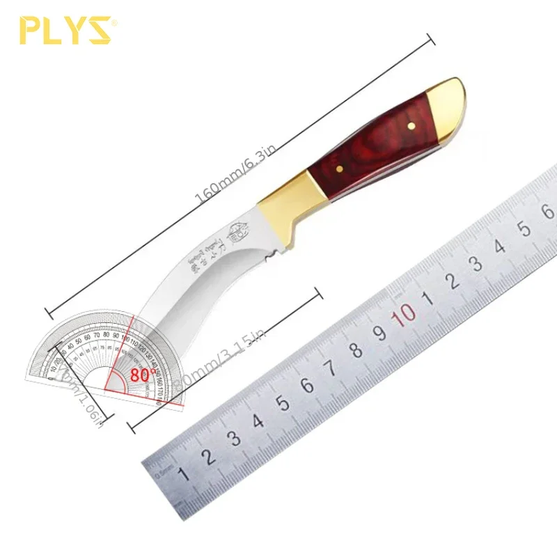 Outdoor knife handlebar meat-knife dinner-knife portable fruit-knife barbecue knife sharp high-hardness small machete