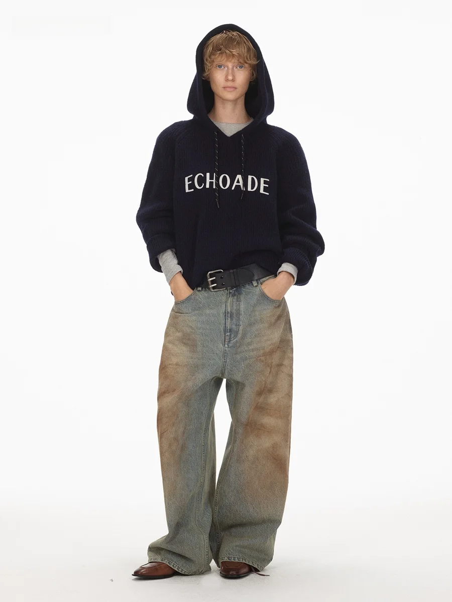 

Джинсы ADE 25 Winter Vintage: Новинка, свободный прямой крой, низкая посадка, хлопок, повседневные женские брюки