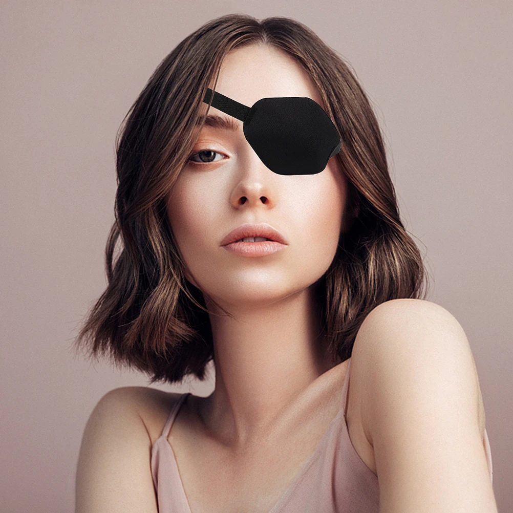 

4 Pcs Eye Mask for Amblyopia Pirate Cosplay Sponge Halloween Party Masquerade Costume Props Decorative Adult Reusable Single Eye
