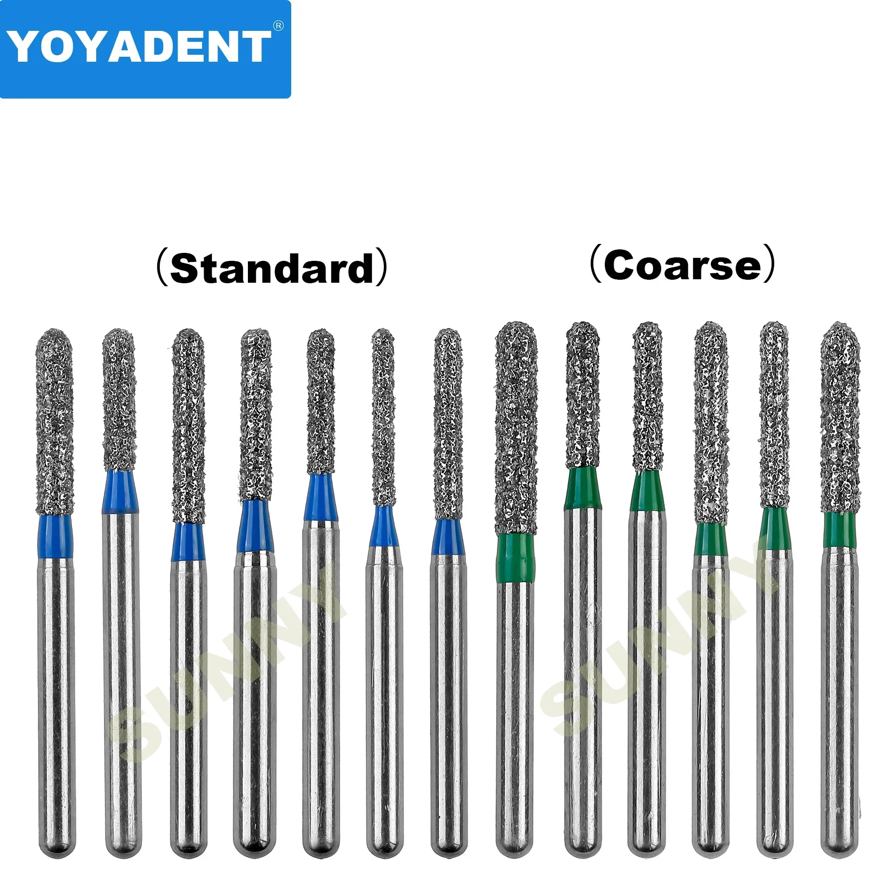 SR Type Dental Burs Dentistry Drills Dental Diamond Burs for High Speed Handpiece Polishing Tools FG Dia.1.6mm 10Pcs/Pack