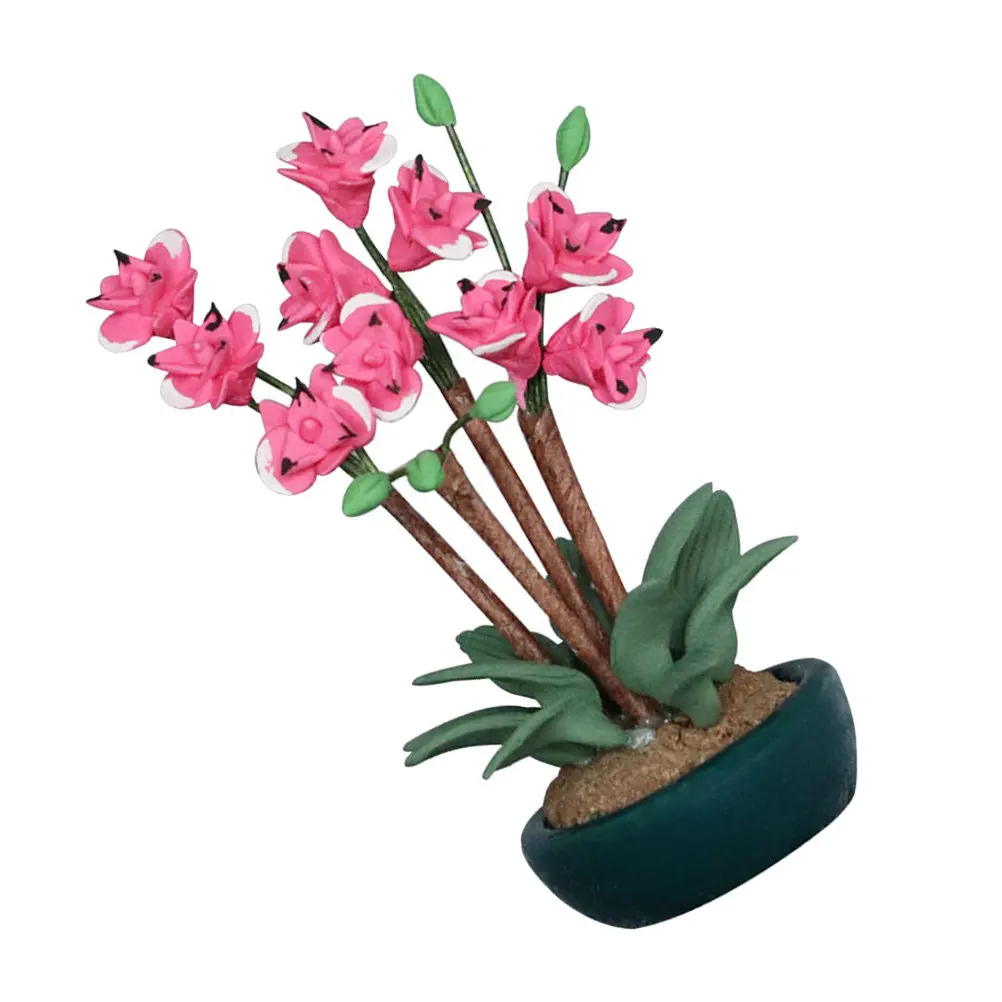 

1 шт. миниатюрное украшение для дома из смолы в виде бонсай, декоративный элемент для миниатюрного ландшафта, имитация растения с превосходной текстурой