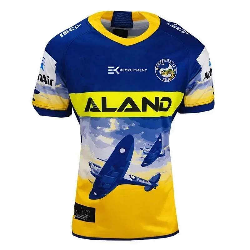 2020 Parramatta Eels Anzac Rugby Jersey - Men's Size:S-5XL（Print Custom Name Number）