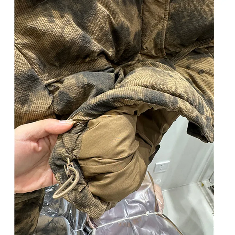 Kurze Daunenjacke mit Stehkragen für Damen, Winter 2025, neuer lockerer, verdickter Brotmantel, weiße Entendaunenjacken, kurze Damenoberteile