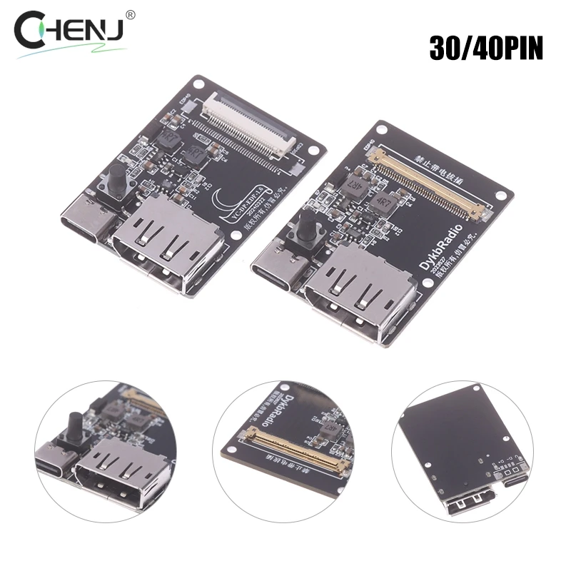 30pin 40pin DP To EDP Driver Board TYPEC EDP Signal Adapter Board EDP Cable 4k 8K 144HZ For 30p 40p Computer LCD Display Screen