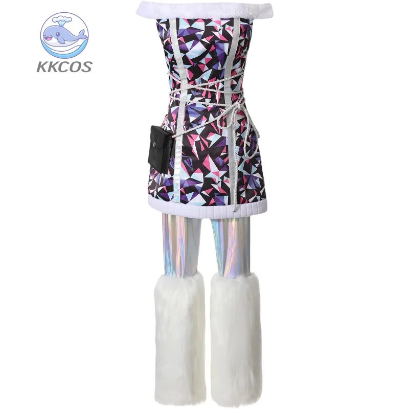 Monster Abbey Bominable Cosplay Costume High School Girl Dress Plush Socks Uniform Halloween Christmas Carnival Party Uniform