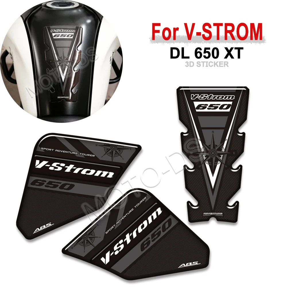 

For Suzuki DL650 V-STROM 650XT DL650XT Adventure 2018 2019 2020 2021 2022 Fuel Tank Pad Cover Sticker Decal Set