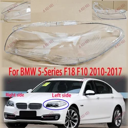 NEW For BMW 5-Series F10 F18 528i 530i 535i 2010-2017 Car Front Headlamps Cover Shell Waterproof Clear Headlight Lens