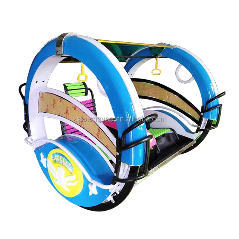 

Outdoor 2 Players Happy Rolling Car 360 Degree Rotation Amusement Electronic Remote Control Swing Adults Playground Use Indoor