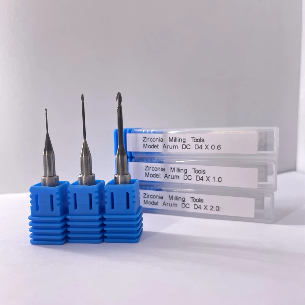 

Arum 5X-400 5X-300 4X-300 Compatible 4mm Shank Diamond Milling Cutter Bur Dental Lab Zirconia Milling Burs