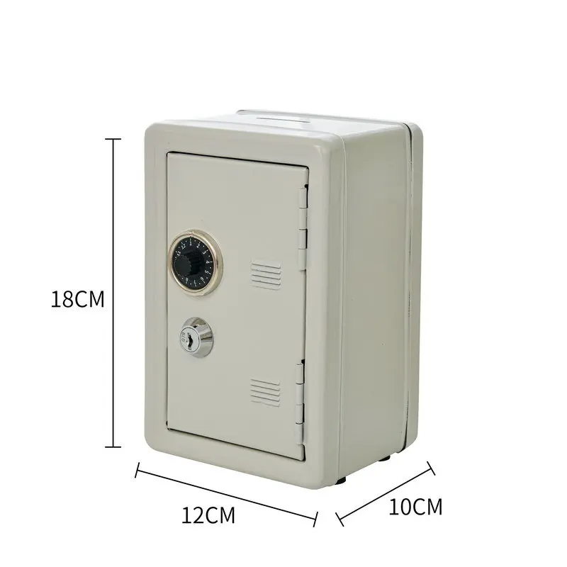 Household Insurance Box Vertical Mini Metal Safe Car Safe Key Insurance Cabinet Desktop Decoration Piggy Bank