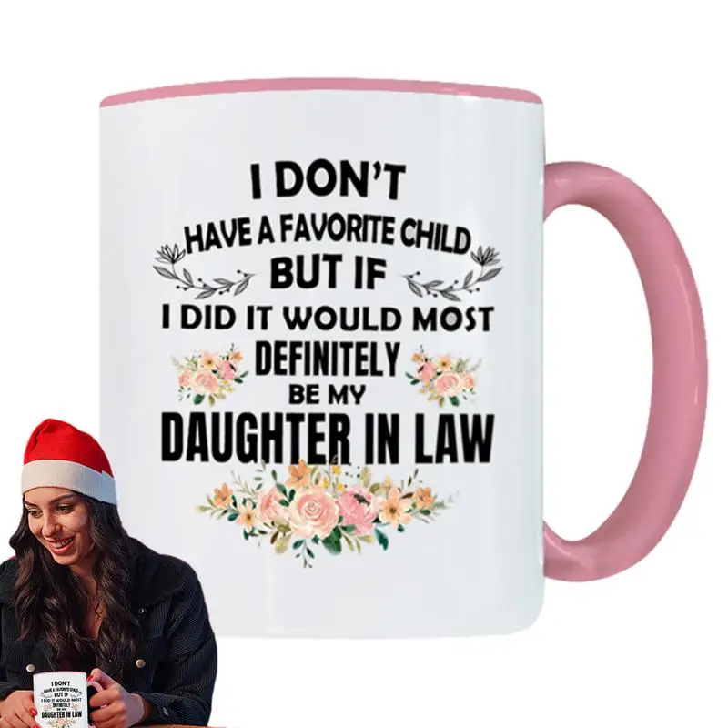 Funny Coffee Mugs Daughter In Law Multifunctional Tea Cups Novelty Coffee Cups Microwave Safe Cups For Juice Milk Hot Chocolate