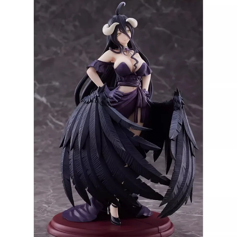 Taito Originele Amp Overlord Iv Albedo Zwarte Jurk Ver. 20Cm Pvc Anime Actiefiguren Modelcollectie Ornament Speelgoed