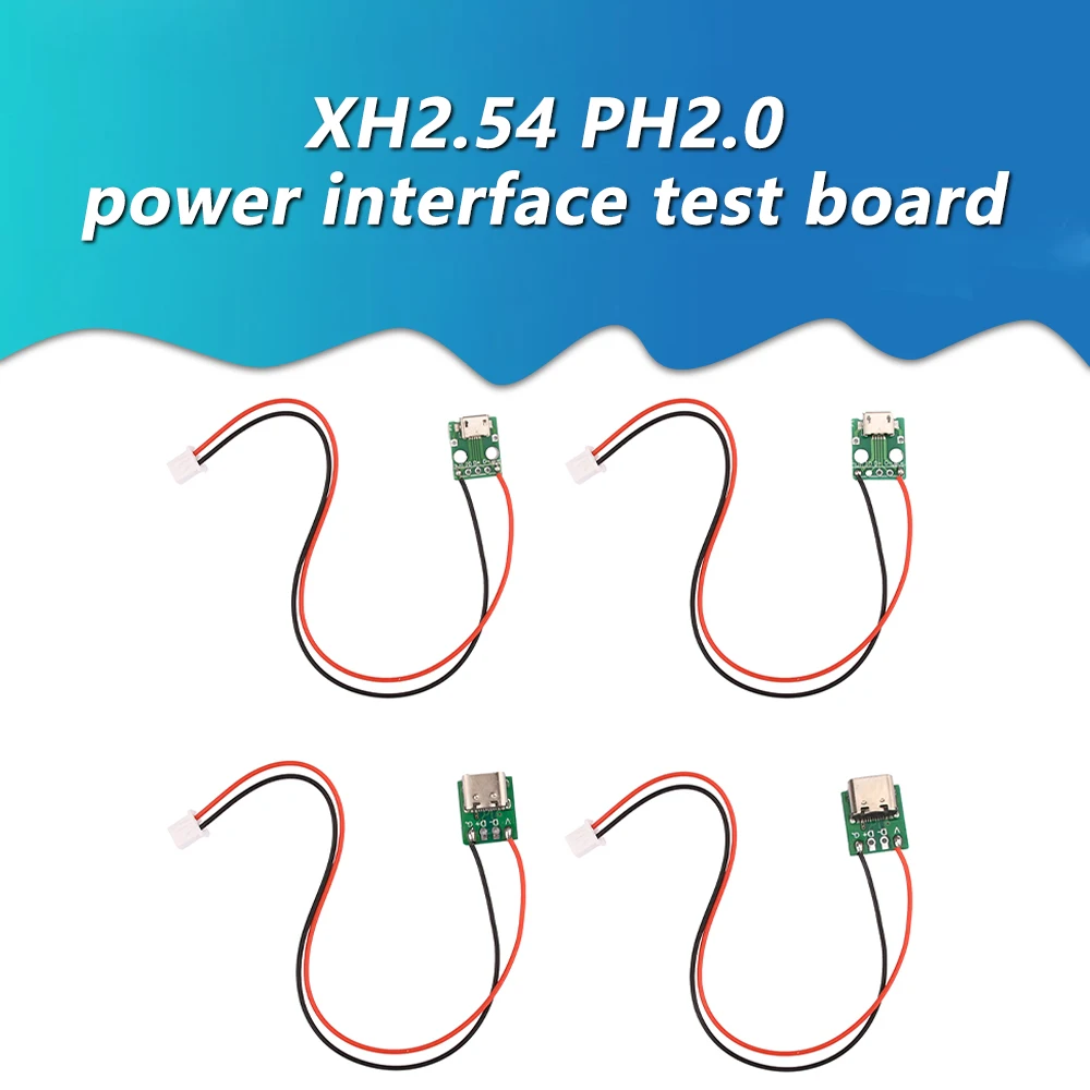 Type-C PCB with Cabel Converter Adapter Micro USB to DIP Female Connector Breakout Board Charging Cable Soldering Board Socket