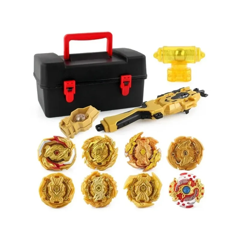 Beyblade 12pcs Burst Gyro Toy Storage Tool Kit Limited Gold Version Transmitter Modification Parts