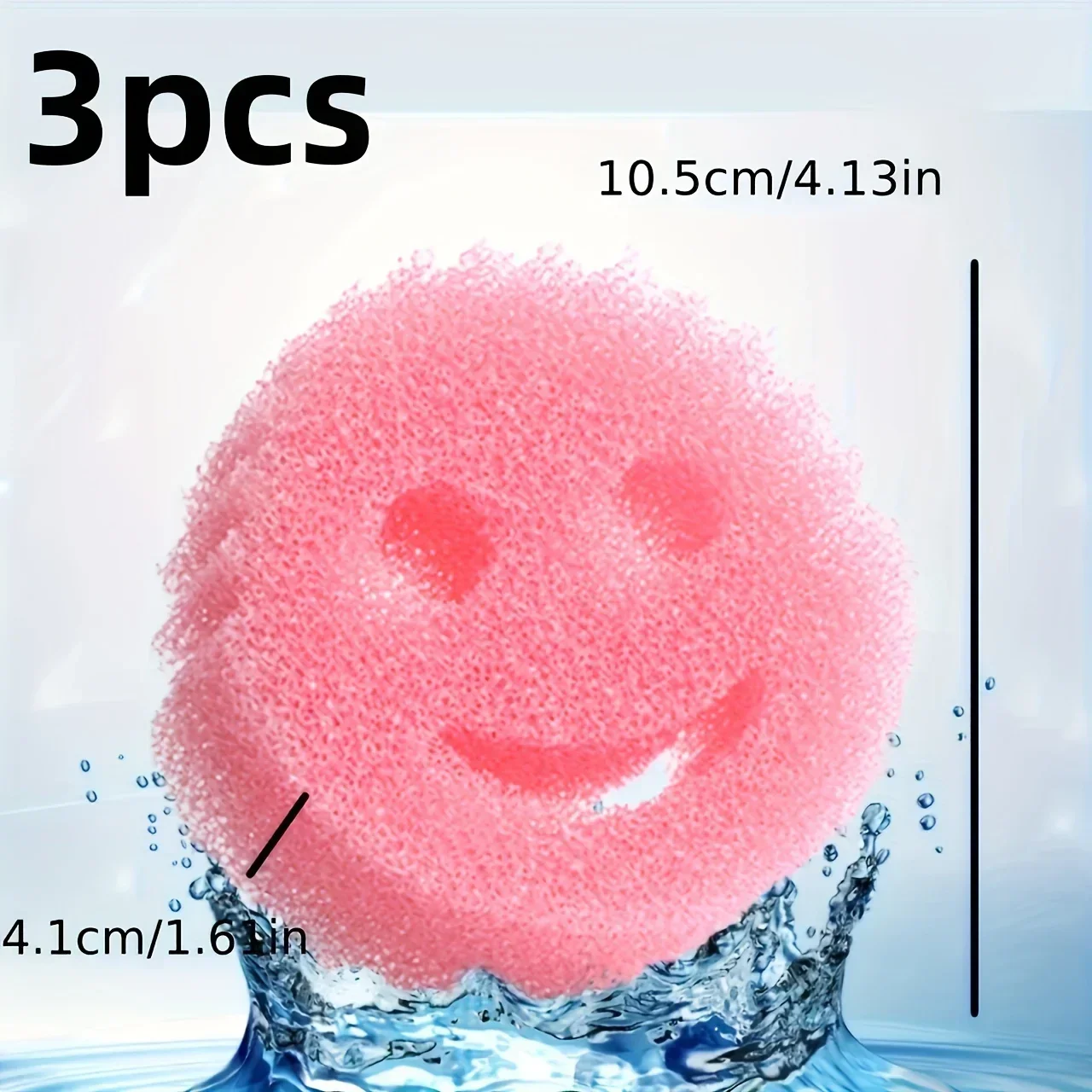 1/2/3PCS Dishwashing Sponge Cloth Strong Scouring Pad Miracle Sponge Household Kitchen Bathroom Migic Cleaning Wipe Sponges