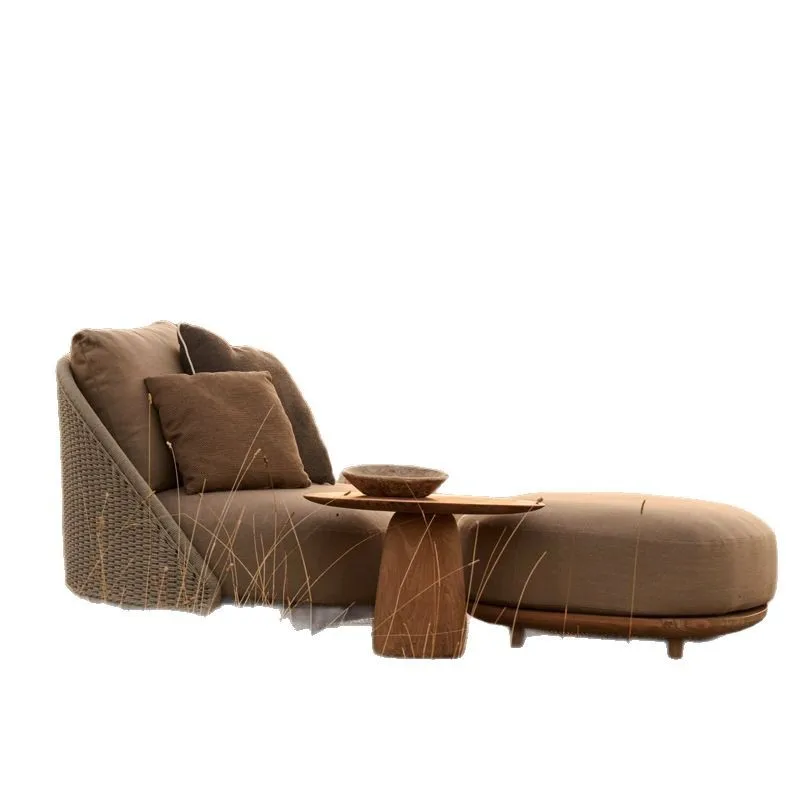 

Outdoor sofa Nordic garden villa rattan sofa balcony teak double triple outdoor furniture