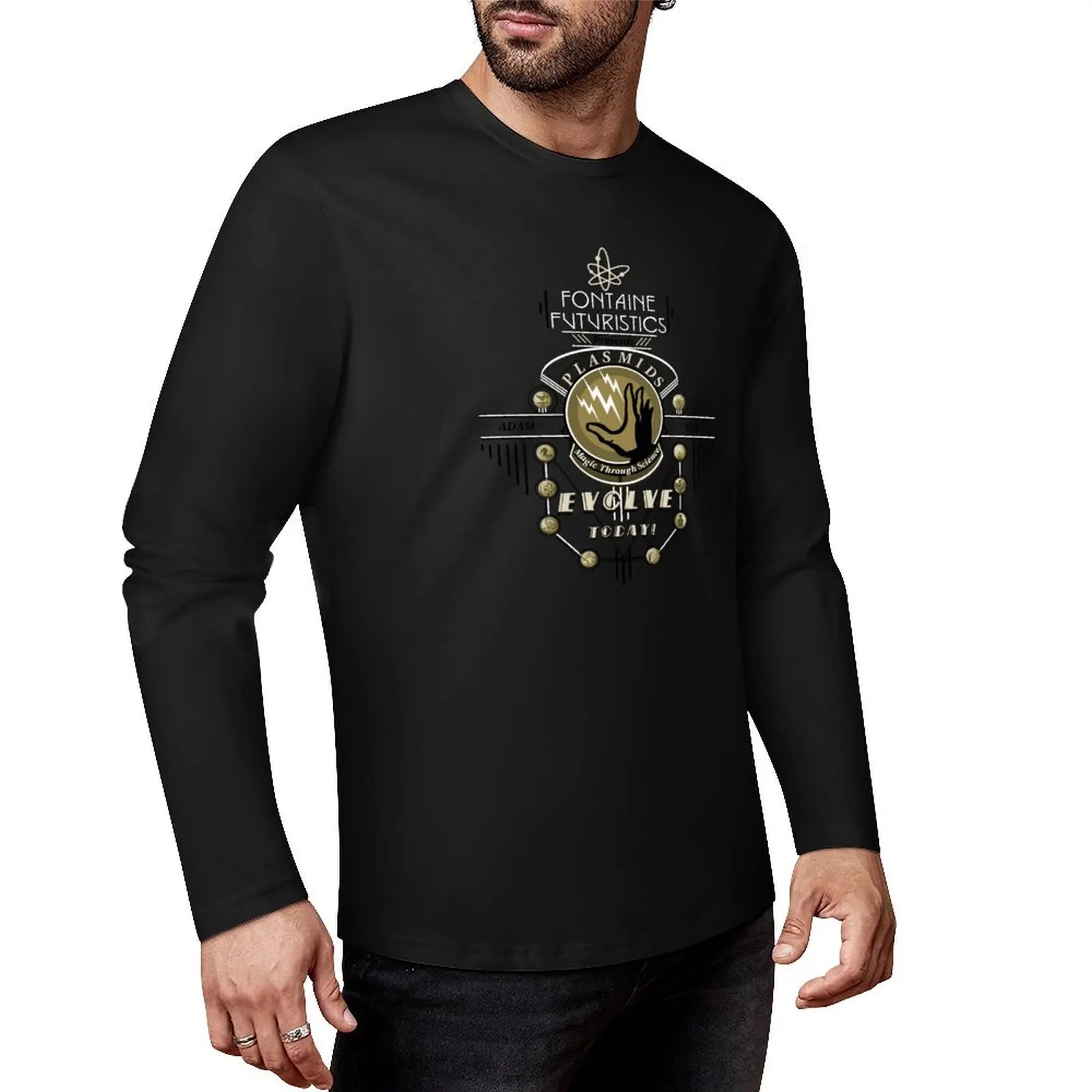 Fontaine Futuristic's Plasmids Ad Long T-Shirt sweat shirt custom t shirts design your own men t shirt