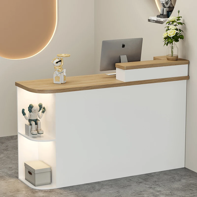 Cash Cashier Reception Desks Front Shop Luxury Store Reception Desks Modern White Meuble Comptoire Caisse Bar Furniture Counter