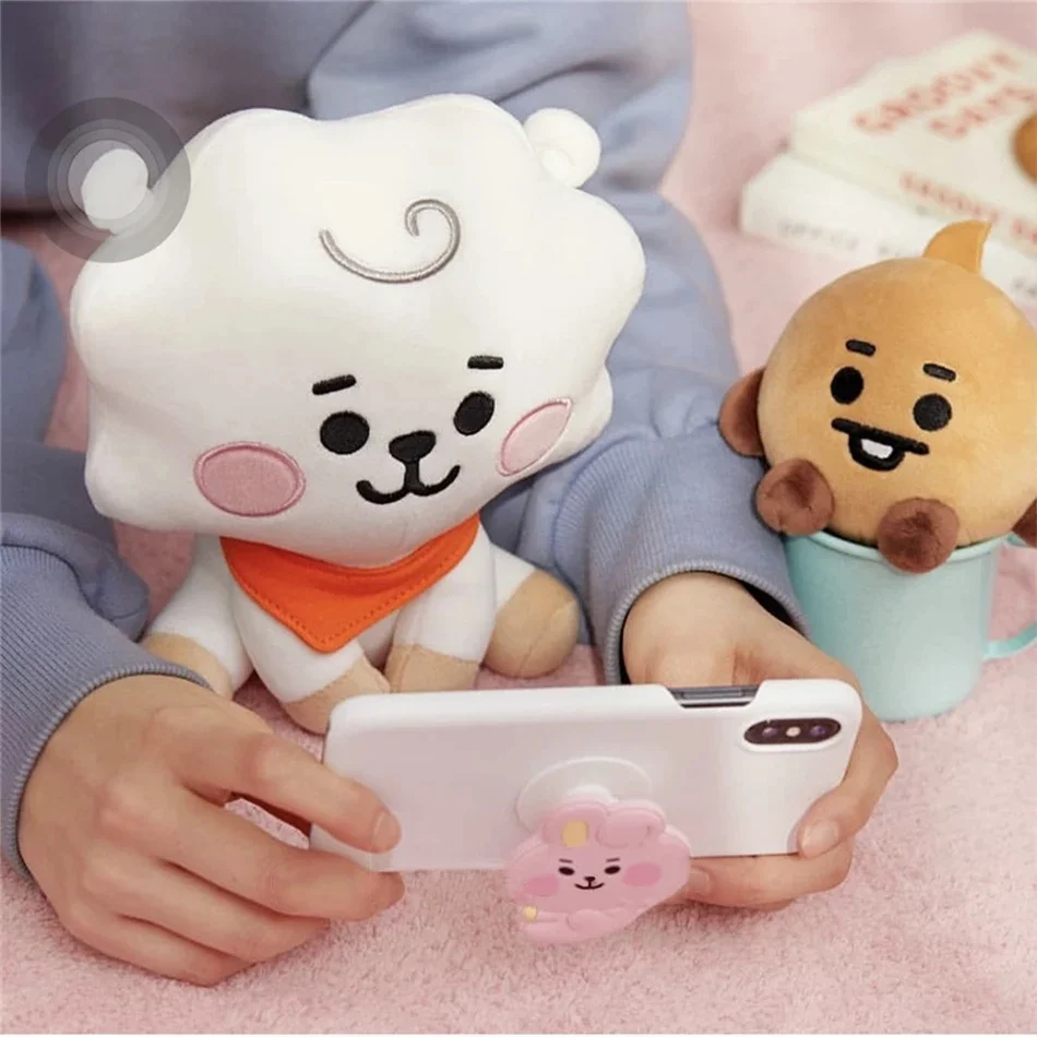 B-T-21 Plüschtier Cartoon-Tier Tata Koay Shooky Mang Cooky Schlüsselanhänger Handy-Anhänger Büro-Entspannungsspielzeug Freundesgeschenk Rucksack – Detail 6