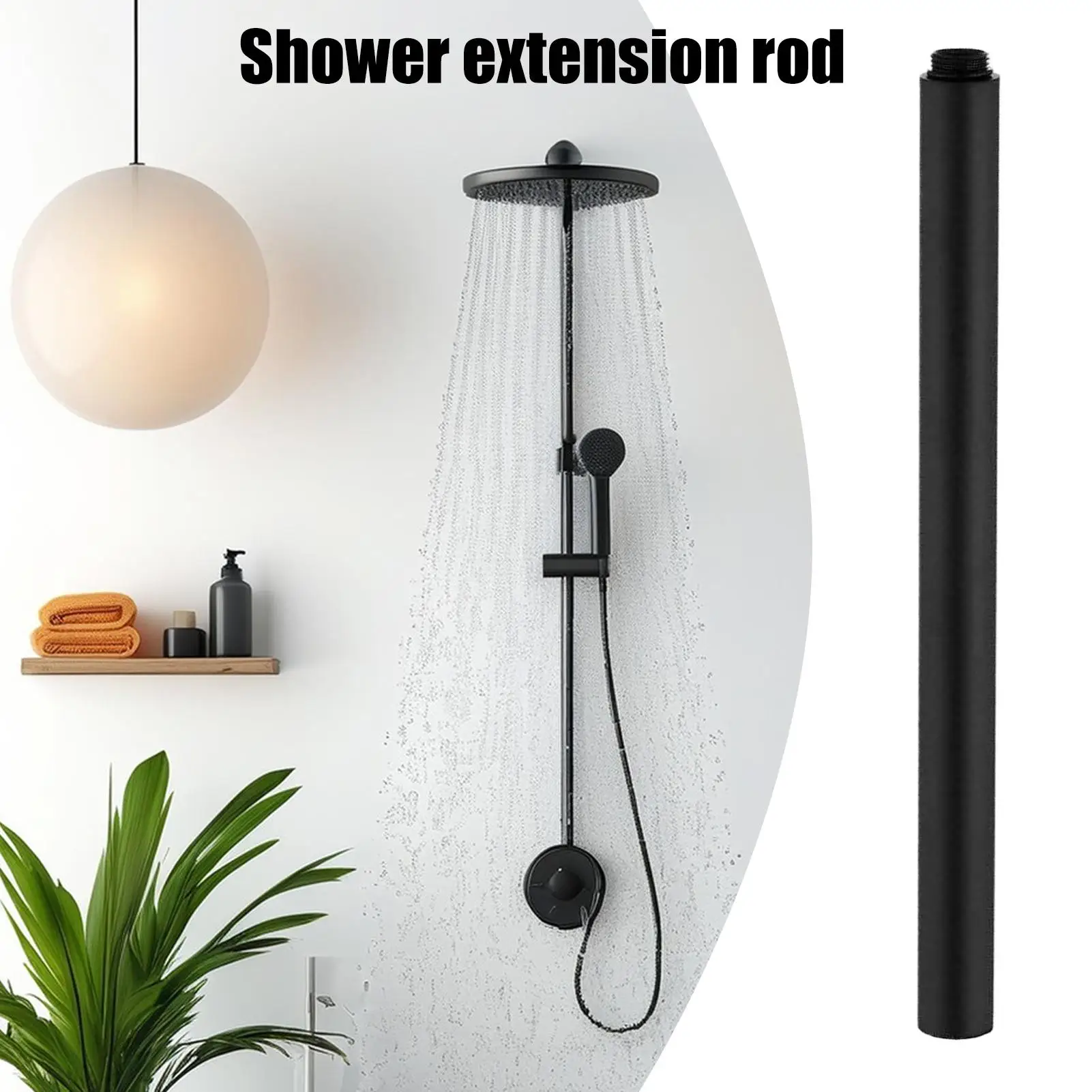 

Удлинитель душевой лейки 11,81 дюйма Удлинитель трубы из нержавеющей стали с защитой от утечек Легко устанавливается Удлинитель высоты трубы