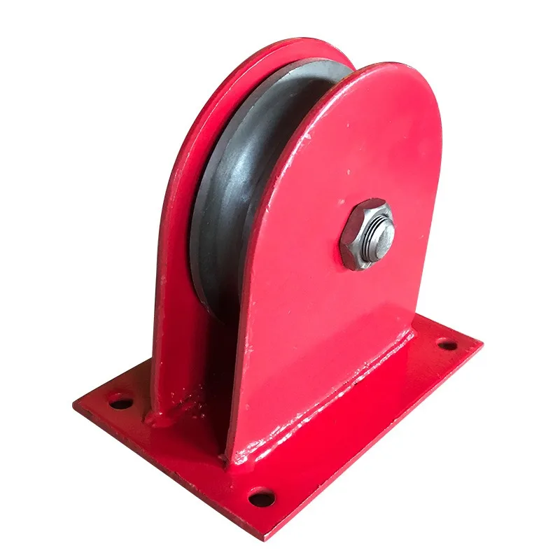 For Hoisting Floor Wheel Fixed Pulley Fixed Pulley Wire Rope Guide Wheel Steel Wheel Fixed Bearing Pulley Set