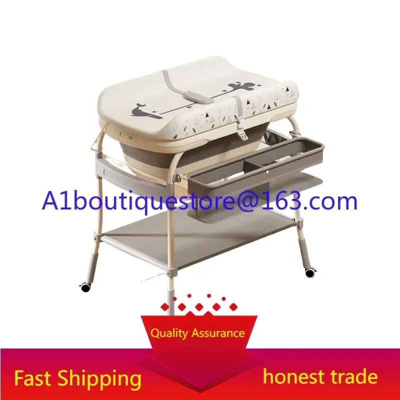 Mobile crib Massage nursing table Newborn diaper changing touch Bathing multi-function