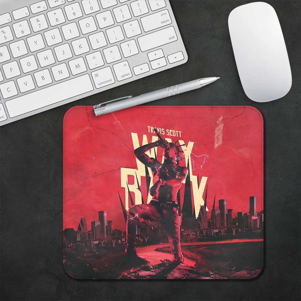 Rapper T-Travis S-Scott  Gaming Mouse Pad XS Small Mousepad For PC Gamer Desktop Decoration Office Mouse Mat Deskmat Rug