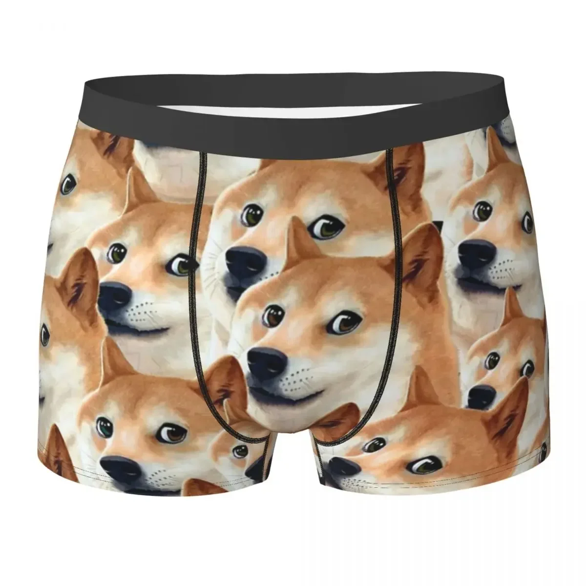 سراويل داخلية بوكسر Doge Shiba Inu Memes (5) سراويل داخلية ناعمة للرجال هدية لصديقها للرجال