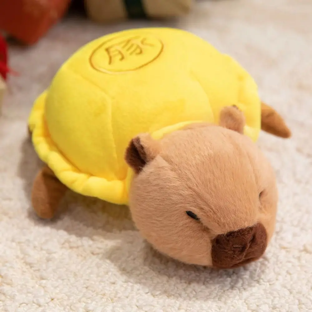 

's Accompany Dolls Fluffy Capybara Turtle Pillow Collection Soft Capybara 28cm Cartoon Turtle Animal Doll Car Decor