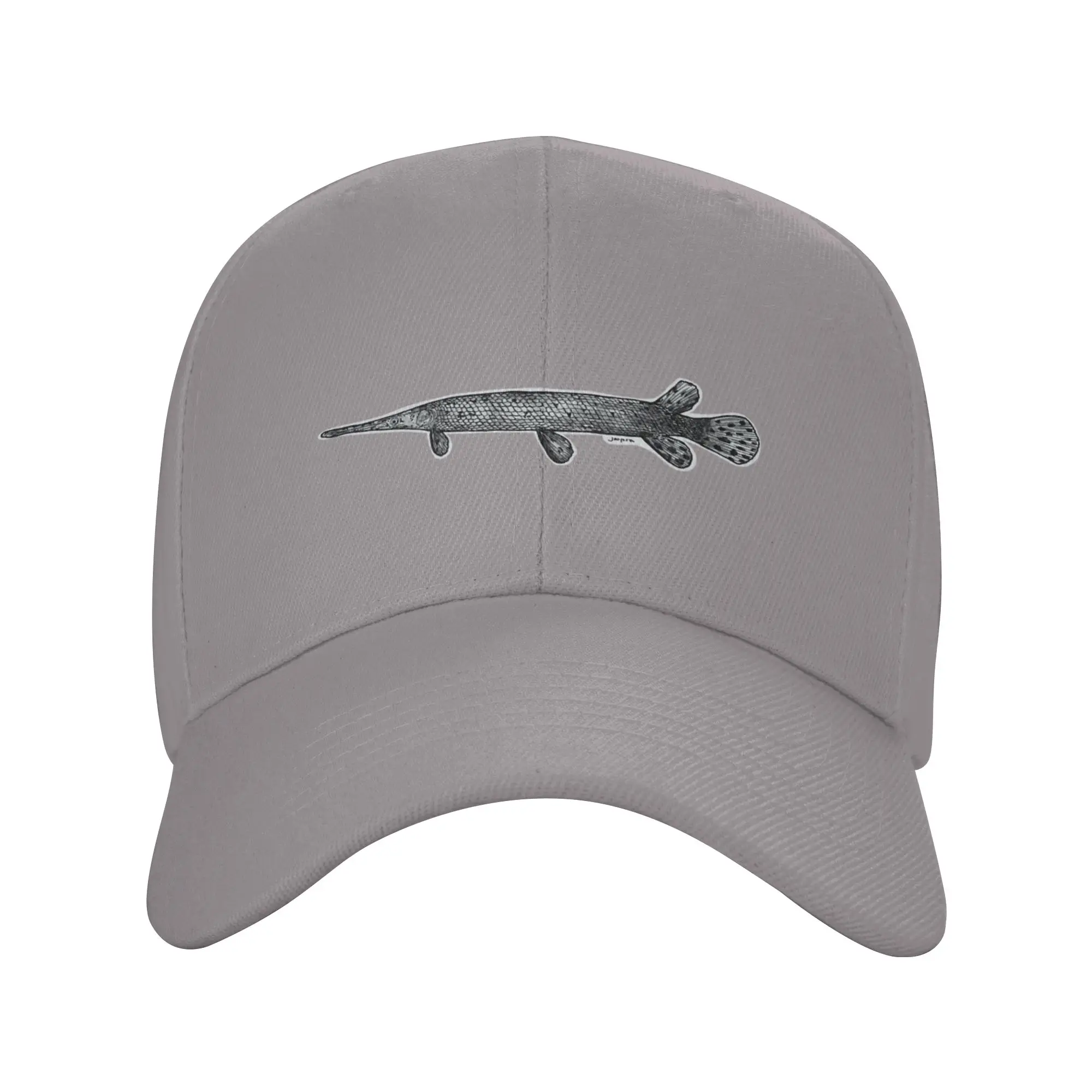 Hot Sale Spotted Gar Fish Baseball Cap  Hiphop Men's Cap  Stadium Watching Game Men's Cap