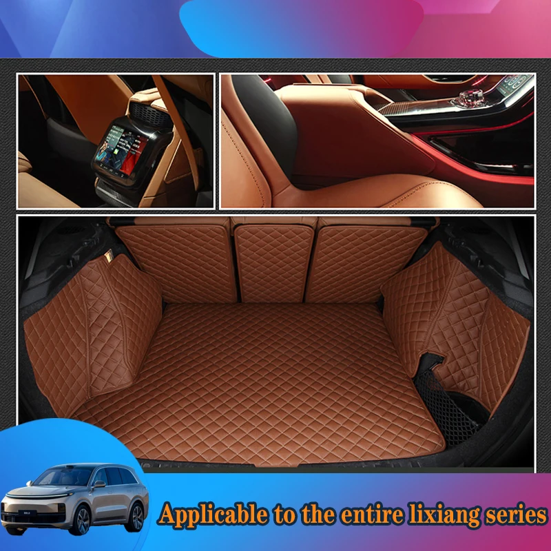 

WZBWZX Custom Leather Full Coverage Car Trunk Mat For lixiang All Models L9 L7 L8 ONE Auto Accessories Car-Styling Waterproof