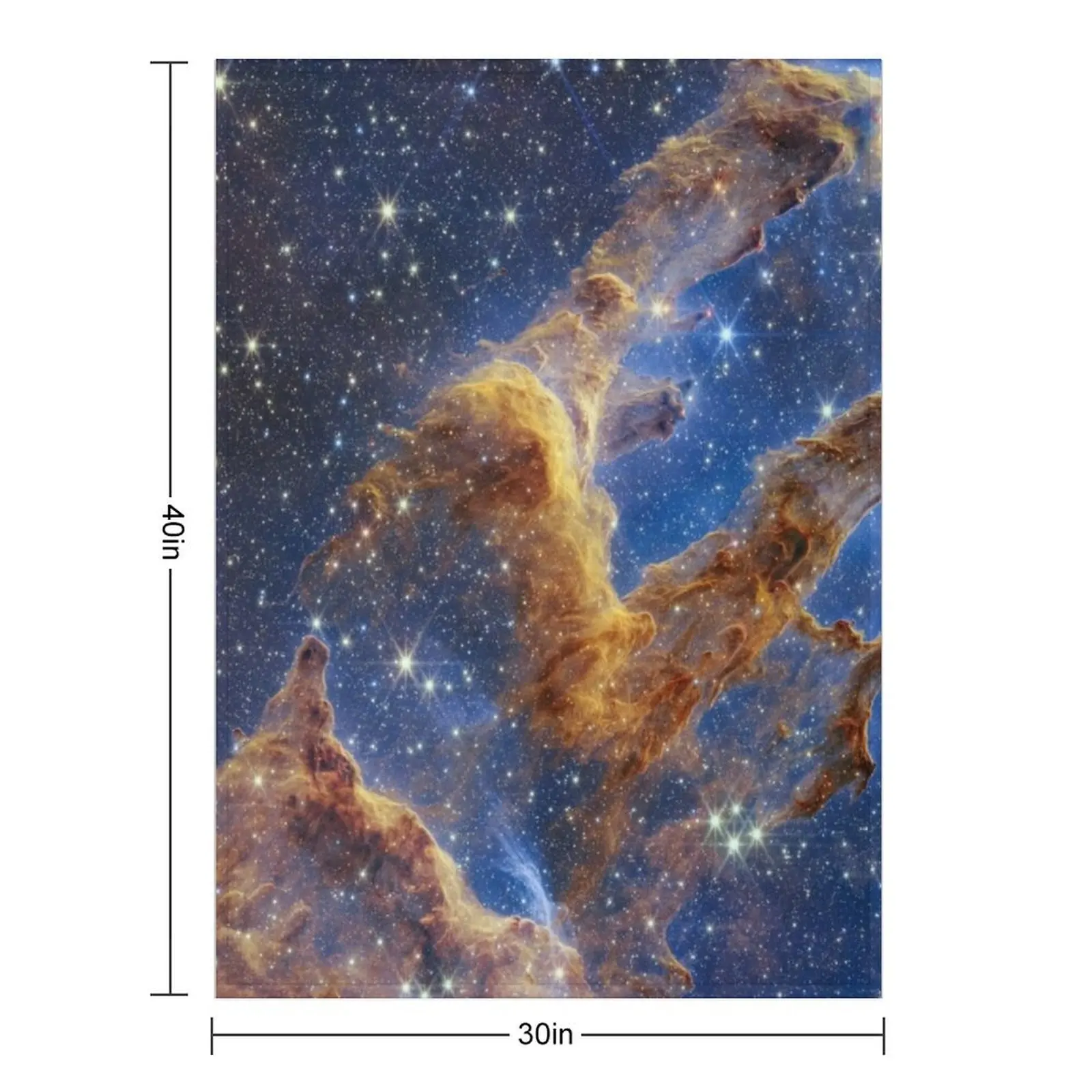 New james webb space telescope image Throw Blanket Beach Plush Vintage sofa bed Blankets