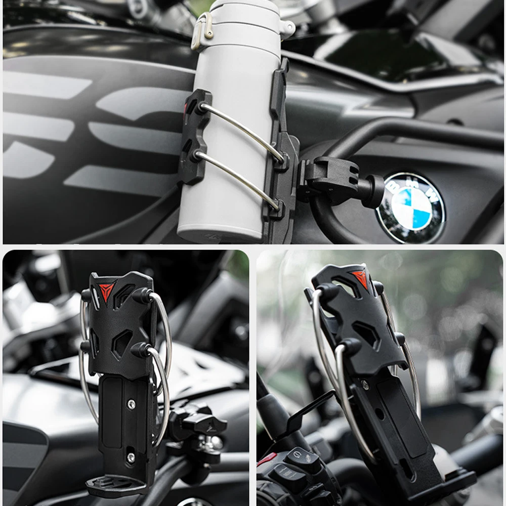 Adjustable Bike Motorcycle Drink Cup Holder Universal Anti-Slip Wear-Resistant Water Bottle Mount Bicycle Scooter ATV Cup Holder 3