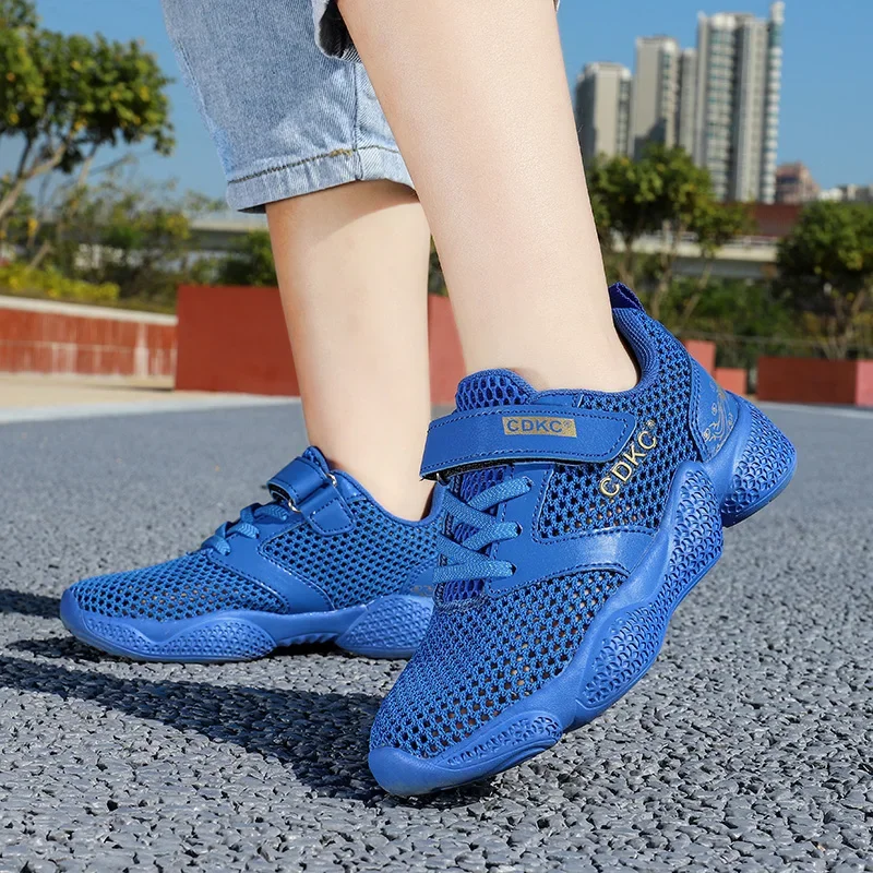 

New Popular Knitted Mesh Breathable Shoes Children's Summer Sneaker Outdoor Lightweight Running Comfortable Soft Footwear 28-40