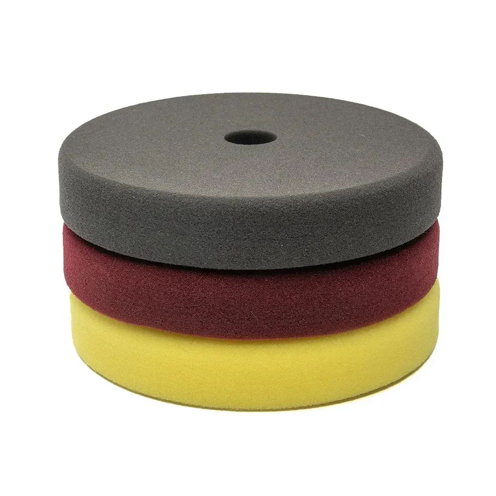 

1pc 7'' Car Polishing Sponge Pads Foam Pad Buffer Polishing Pads With Hook&Loop For Auto Motorcycle Removes Scratche