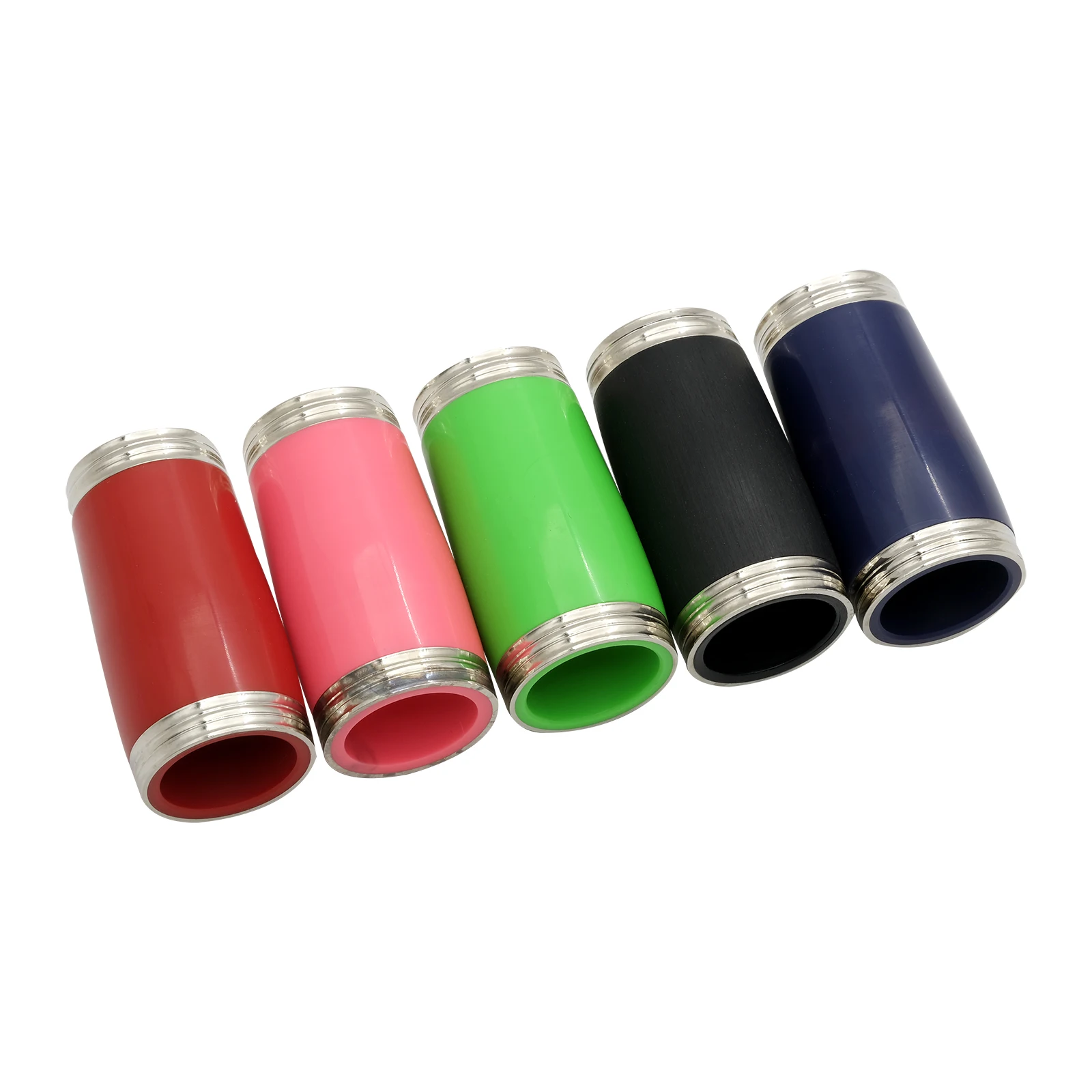 SLADE 2pcs Clarinet Link Barrel Color ABS Clarinet Section Tube Nickel Plated Silver Edge Metal Clarinet Replacement Accessories