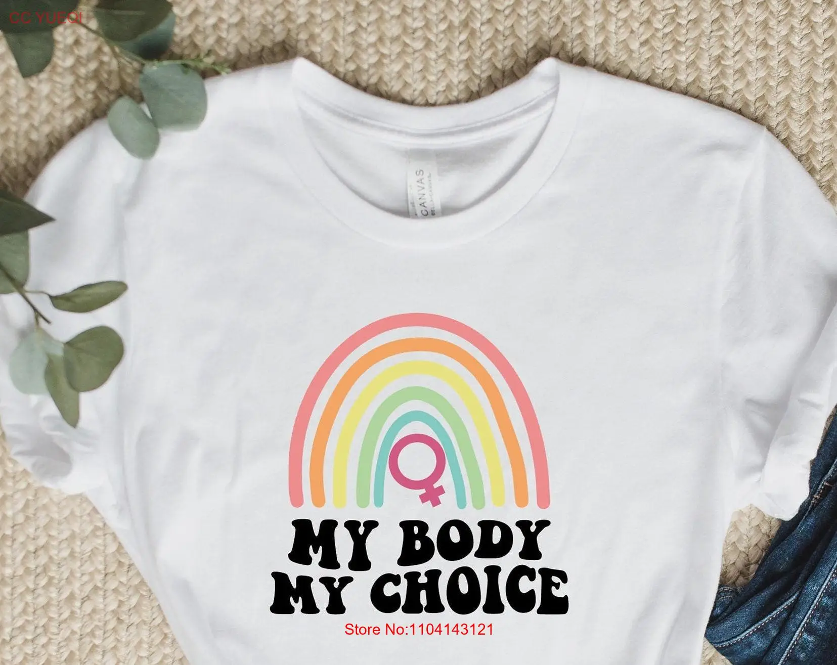 تي شيرت My Body Choice النسوية الاحترافية الملهمة للتمكين، ActivisT حقوق الإنسان بأكمام طويلة أو قصيرة