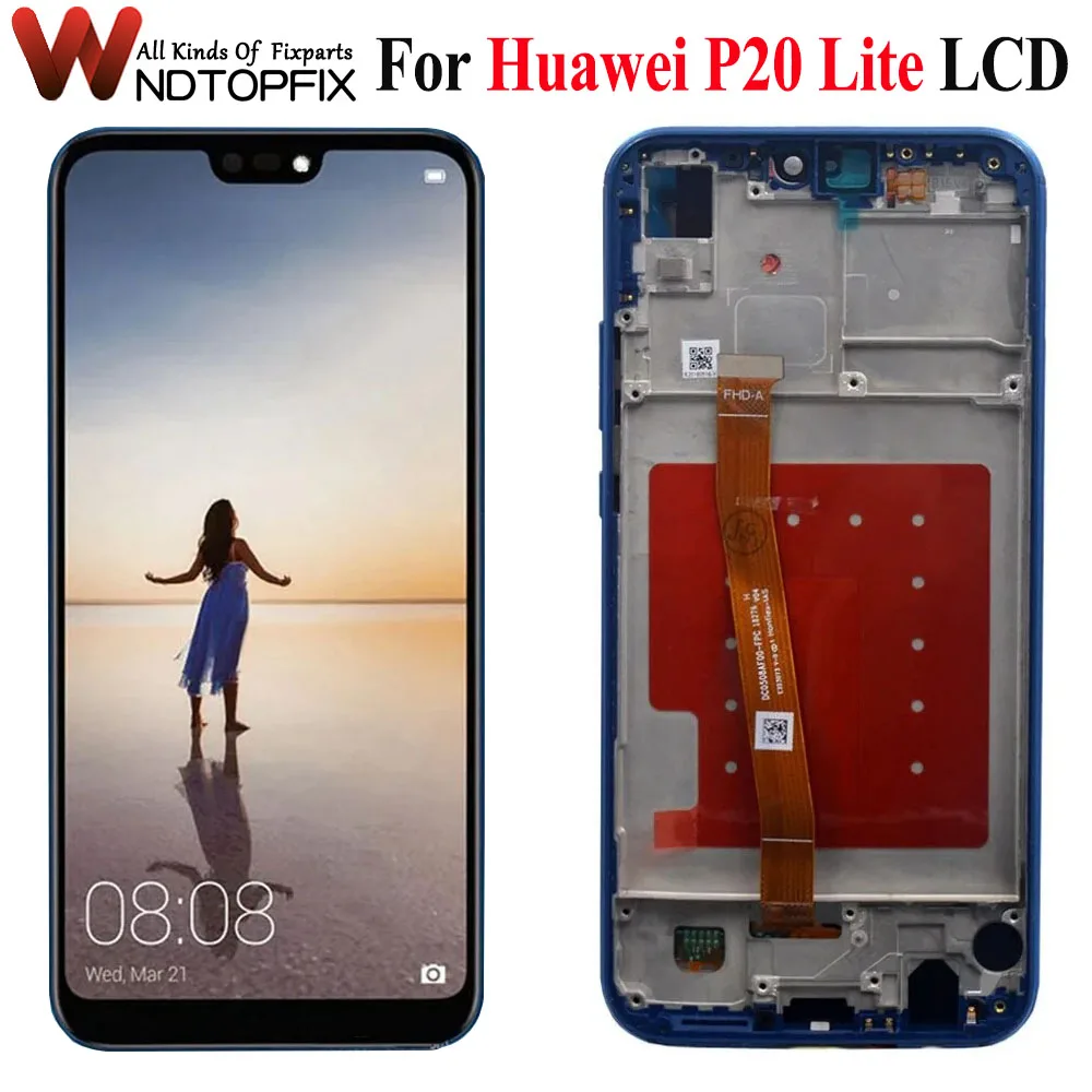 

5.84" For Huawei P20 Lite LCD Display Touch Screen Digitizer Assembly For Huawei Nova 3E LCD ANE LX1 LX2 LX3 L23 L03 Screen