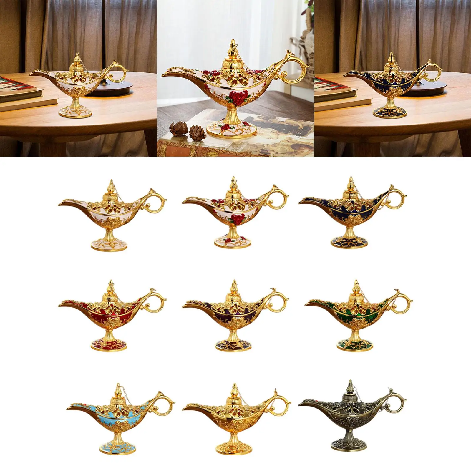 Retro Figures Decoration Metal Scene Layout Props Elegant Practical Statue for Study Bedroom Living Room