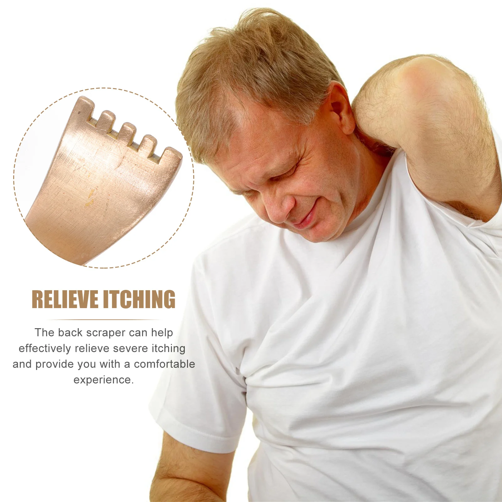 

1Pcs High Quality Wooden Back Scratchers Long Reach Durable Back Itching Device Comfortable Massager Massager Backslap