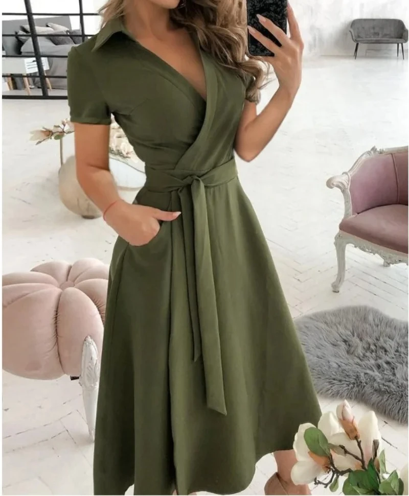 Regenbogen Gestreiften Druck Sommer Kleid Frauen Button Up Kurzarm Casual Vintage Shirt Langes Kleid Damen Elegante Maxi Kleider
