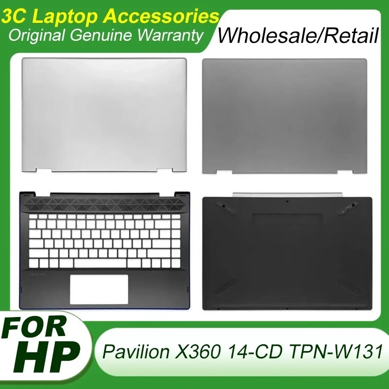 New LCD Back Cover/Palmrest/Bottom Case For HP Pavilion X360 14-CD TPN-W131 Thin Screen 5.6MM L22287-001 L22239-001 L22291-001