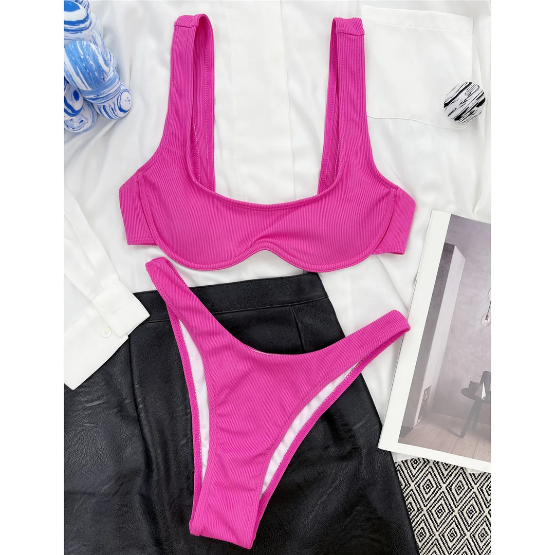 Sexy V-Bar-Bikini mit Bügel, Damen-Badeanzug, zweiteiliges Bikini-Set, brasilianischer Badeanzug, Badebekleidung für Damen, V2870 – Detail 27
