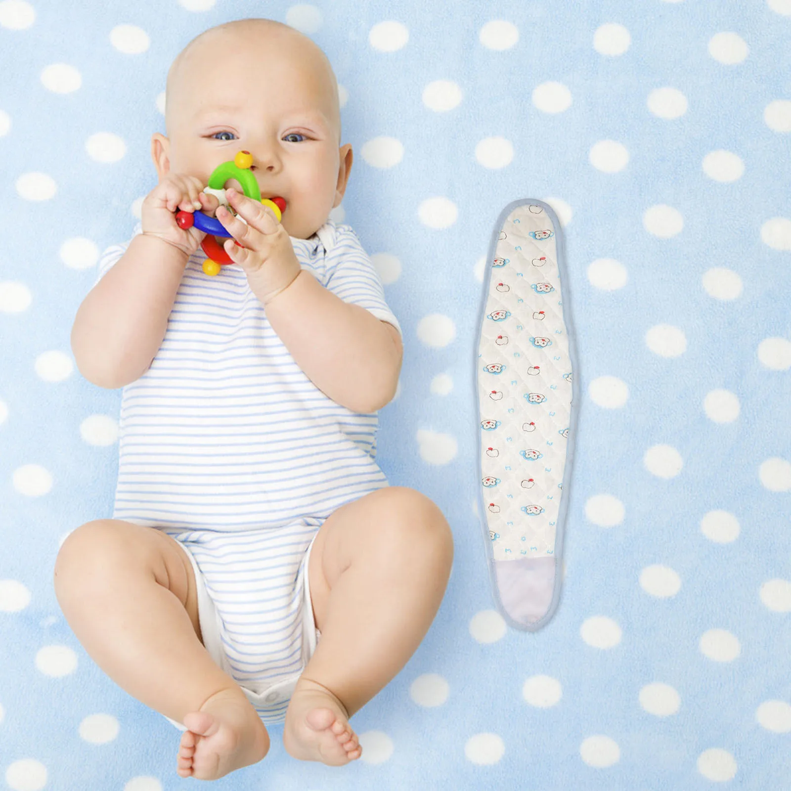 3 قطع من حزام السرة للأطفال، حزام بطن مريح قابل للتمدد للأطفال الصغار للاستخدام الداخلي والخارجي، تصميم مضاد للتعرض، حزام السرة المطبوع #6