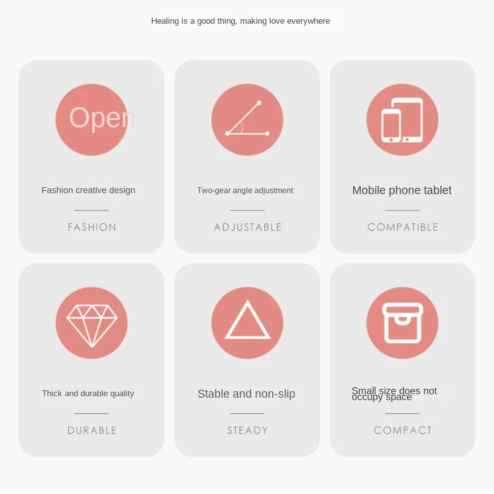 Creative Chair Mobile Phone Stand Portable Chair Stool Lazy Mobile Phone Stand Candy Color Multi-Angle Chair Phone Holder