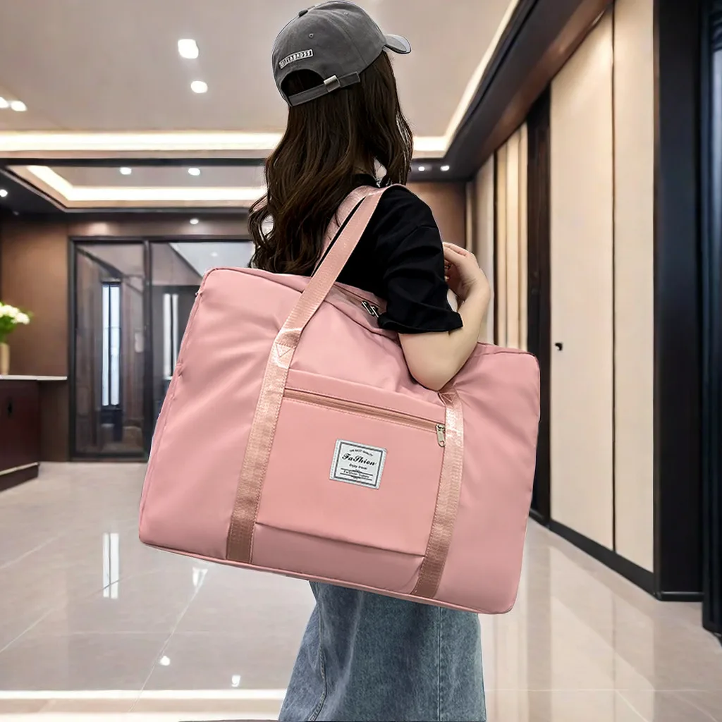 オックスフォード布製荷物バッグ旅行移動収納バッグファッショナブルでトレンディな若者向け無地ユニセックス移動梱包バッグ収納バッグ