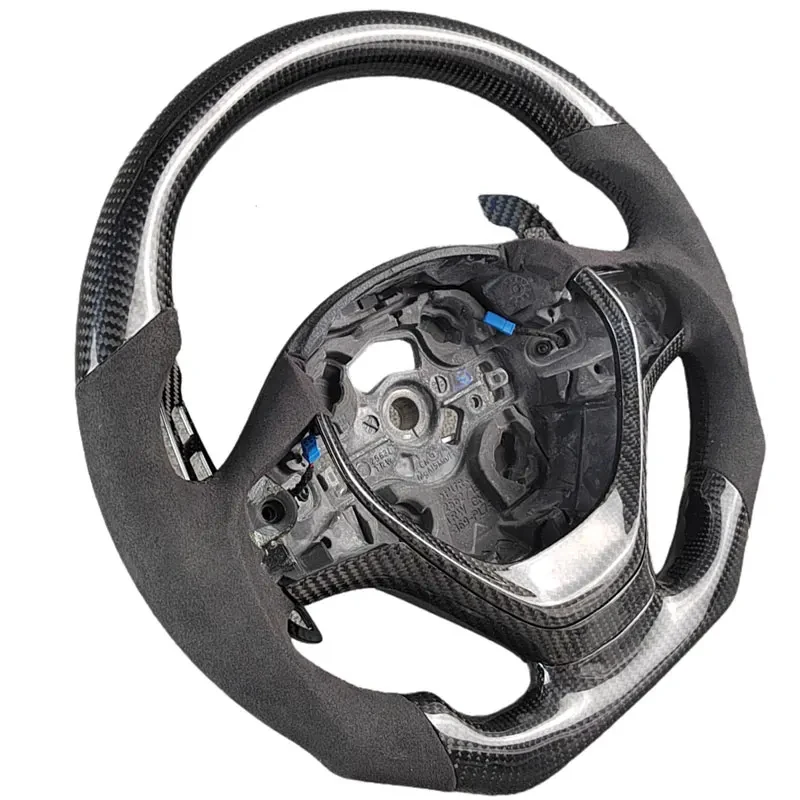 

Hot Sale Leather Carbon Fiber Sport Steering Wheel Auto Modification Accessory