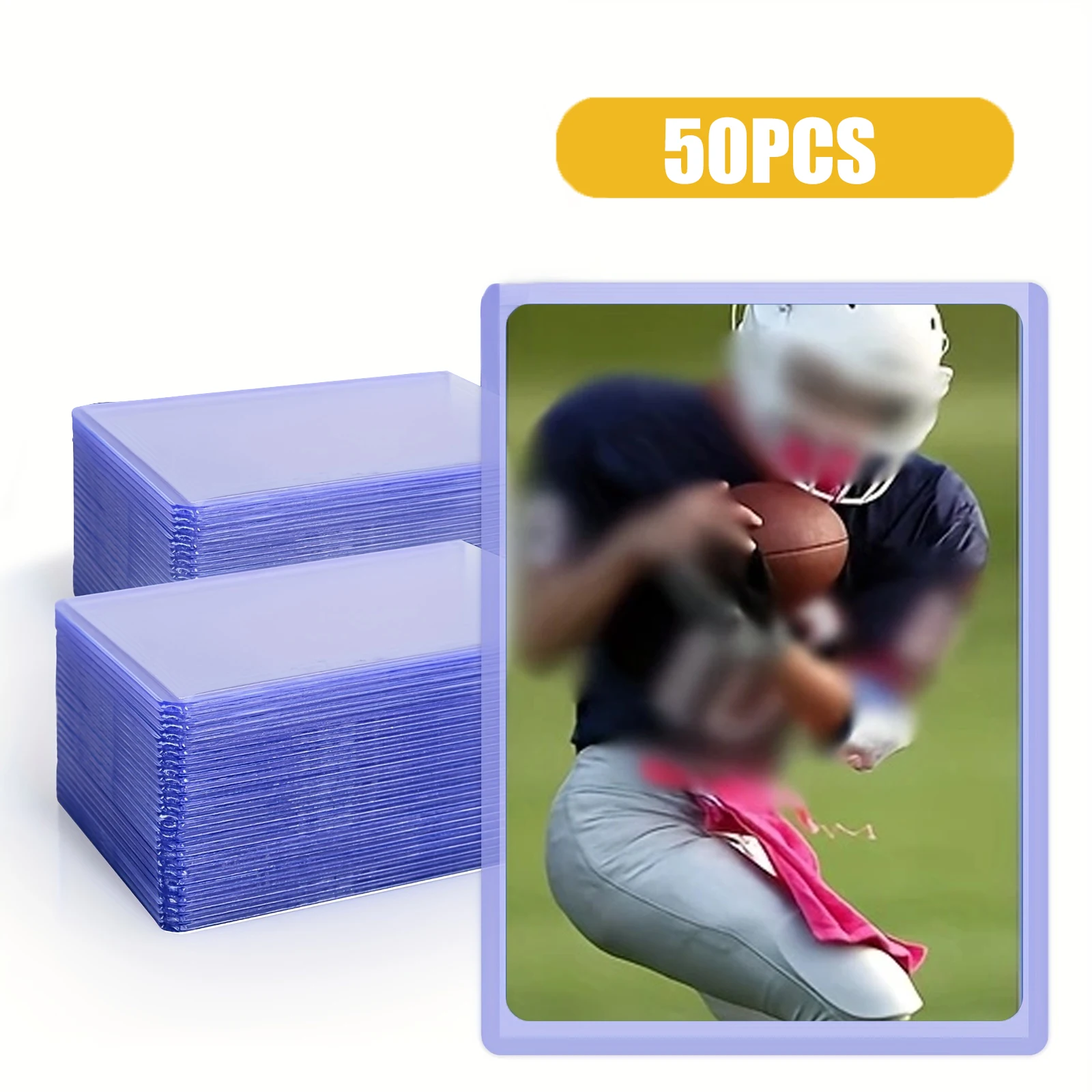 حافظة بطاقات عدد 25/50/100 للبطاقات، حافظة بطاقات بيسبول مقاس 3 × 4 بوصة، واقي بطاقات من البلاستيك الصلب لبطاقات تجارة الألعاب، وبطاقة رياضية #3